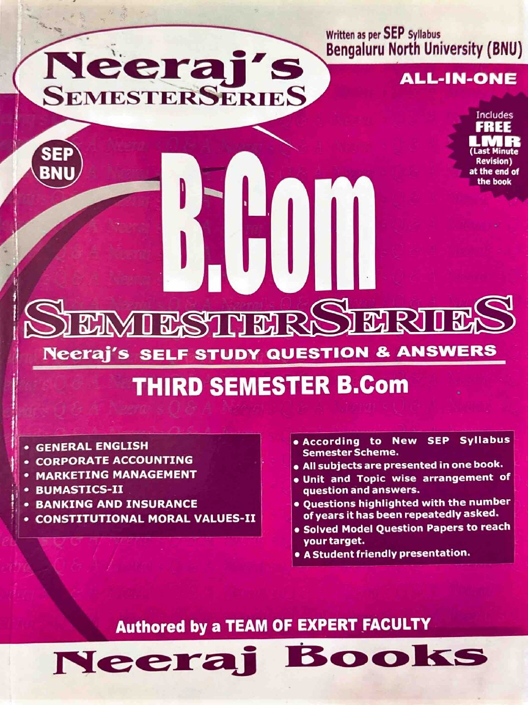 III Semester - B.Com - BNU