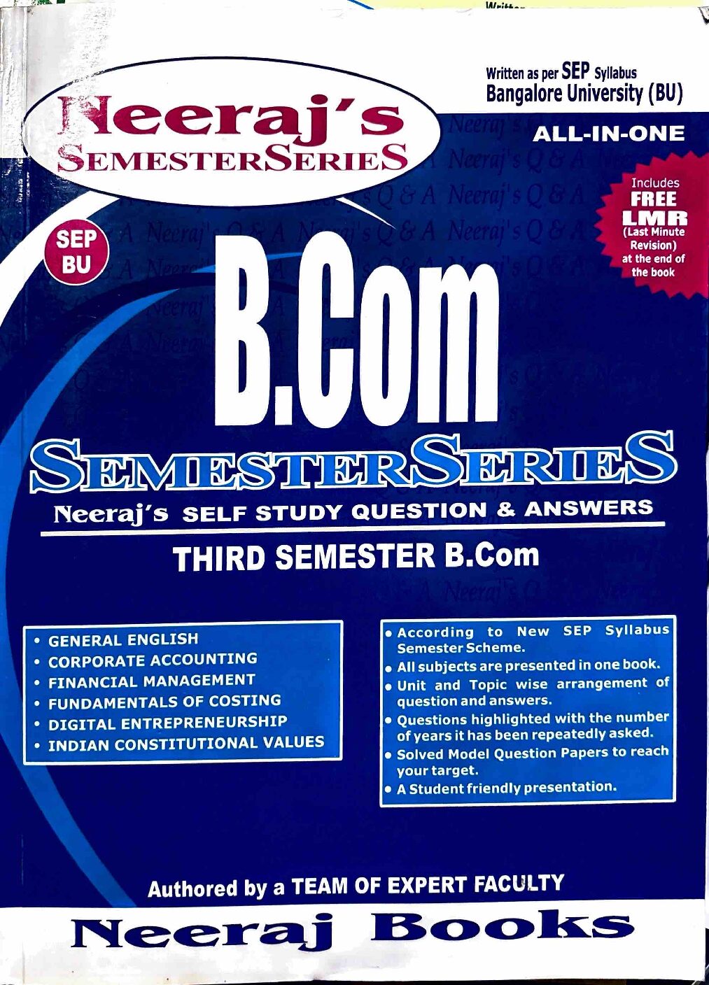 III Semester - B.Com- BU