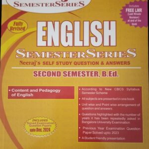 English - II Semester B.Ed