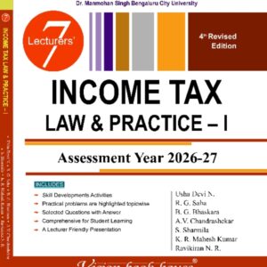 Income Tax Law and Practice - I- V Semester - B.Com - BCU