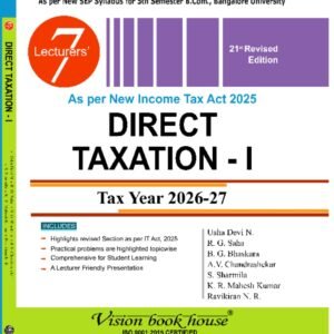 Direct Taxation - I - Tax Year 2026-27- V Semester B.Com BU